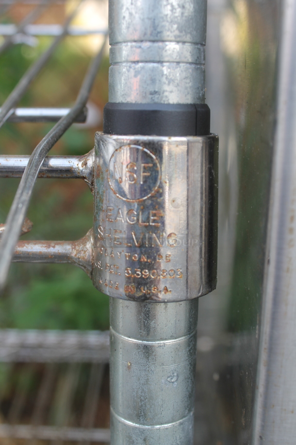 Chrome Finish 3 Tier Wire Shelving Unit on Commercial Casters. BUYER MUST DISMANTLE. PCI CANNOT DISMANTLE FOR SHIPPING. PLEASE CONSIDER FREIGHT CHARGES. - Image 5 of 5