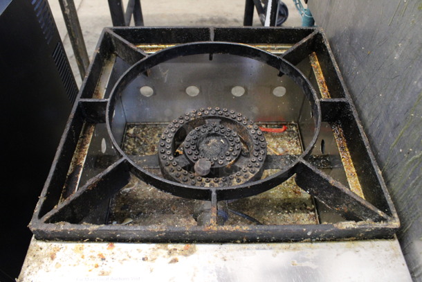 Stainless Steel Commercial Propane Gas Powered Single Burner Stock Pot Range. 18x23x19.5 - Image 2 of 5