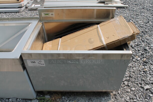 BRAND NEW SCRATCH AND DENT! Regency 600IB1824 Commercial Stainless Steel Underbar Ice Bin.  - Image 1 of 5