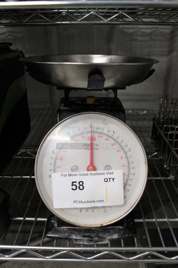 Metal Commercial Food Portioning Scale. 8x8x10