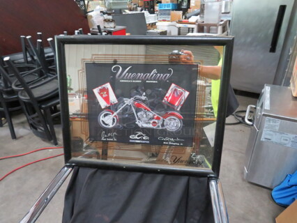 One Yuengling Framed Mirror. 21.5X18