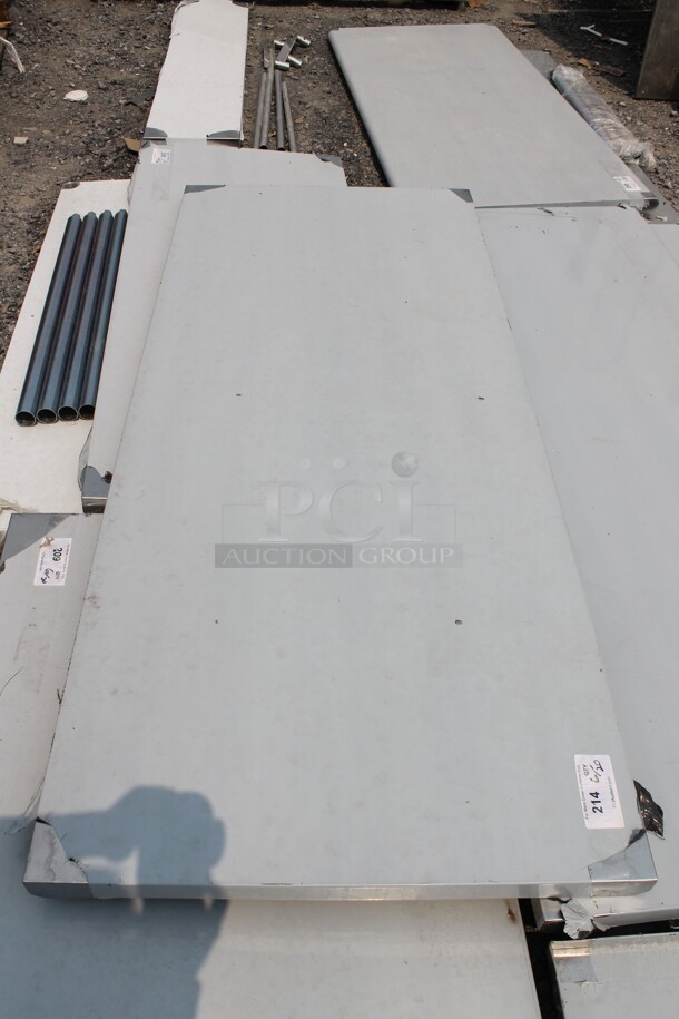 BRAND NEW SCRATCH AND DENT! Regency 600FWT3072 Commercial Stainless Steel Open Base Folding Work Table - Image 2 of 4