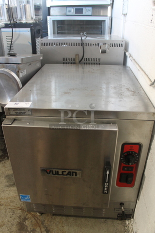Vulcan C24EO5 ENERGY STAR Stainless Steel Commercial Countertop Electric Powered Single Deck Steam Cabinet. 208 Volts, 3/1 Phase.