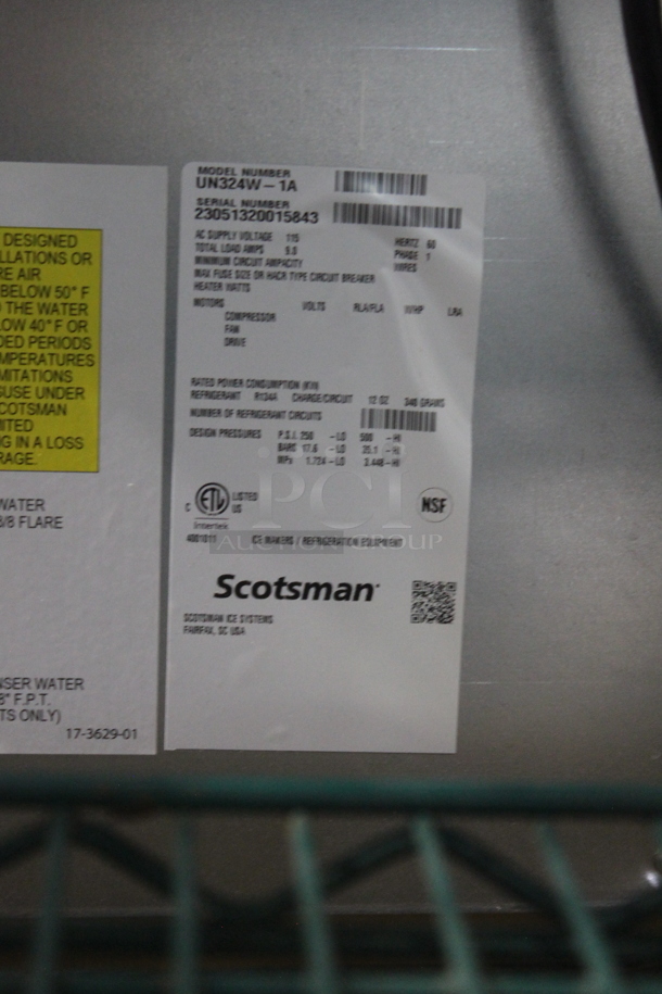 BRAND NEW SCRATCH AND DENT! 2023 Scotsman UN324W-1A Stainless Steel Commercial Self Contained Undercounter Ice Machine. 115 Volts, 1 Phase. - Image 4 of 4