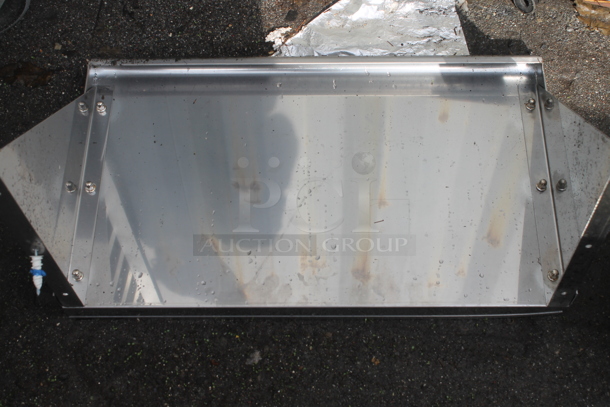 Stainless Steel Wall Mount Shelf w/ Brackets. - Image 2 of 2