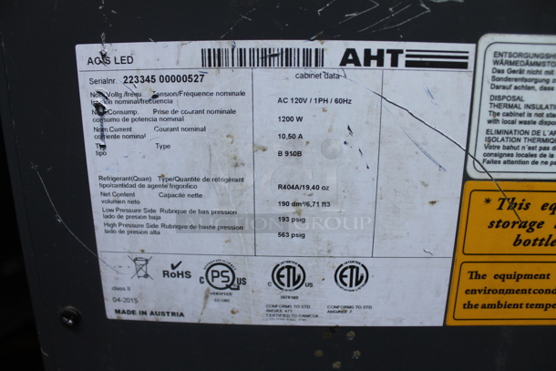 AHT Commercial Electric Vertical Open Air Cooler With 4 Shelves, Gray. 120V, 1 Phase. Cannot Test - Unit Needs New Power Cord
 - Image 5 of 8