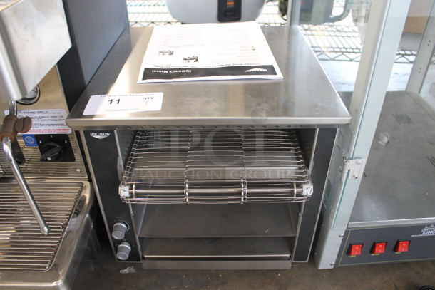 BRAND NEW SCRATCH AND DENT! Vollrath JT1H Stainless Steel Commercial Countertop Conveyor Toaster with 2 1/2" Opening. 120 Volts, 1 Phase. Tested and Working! - Image 1 of 6