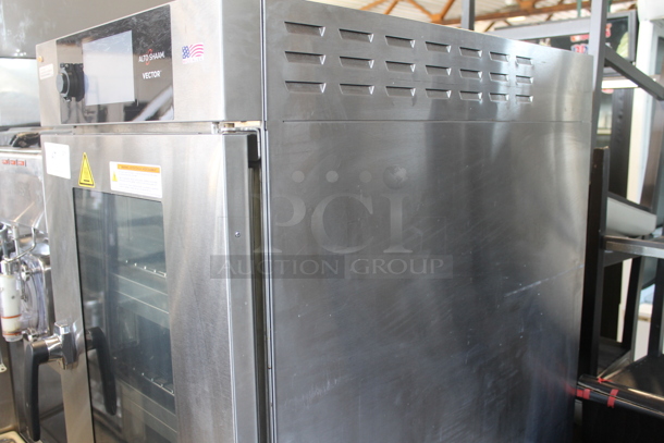 2019 Alto Shaam VMC H4H Vector Commercial Stainless Steel Electric Multi Cook Oven With 4 Chambers And Steel Racks. 208-240V, 3 Phase.  - Image 6 of 8