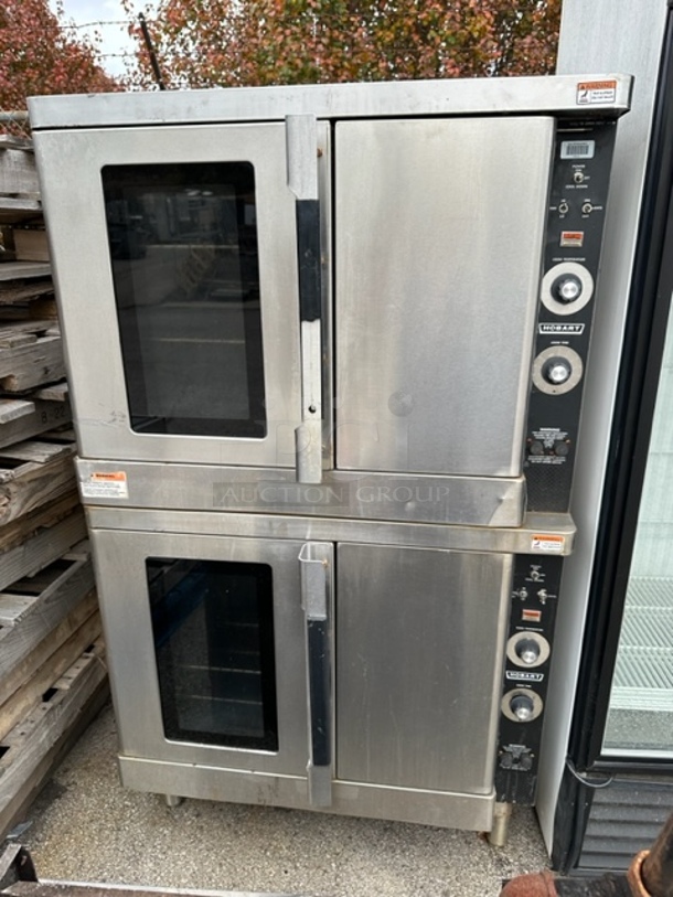 Hobart Electric Double Oven With 7 Racks. #HEC40. Unable To Test. 208 Volt. 1/3 Phase. 38X36X65.5 - Image 1 of 3