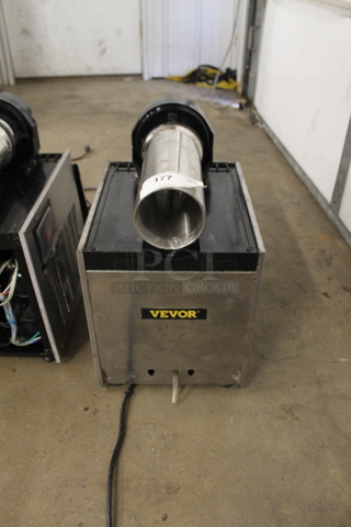 Vevor SC 1 Stainless Steel Commercial Countertop Single Hopper Slushie Machine. Missing Hopper. 110 Volts, 1 Phase. Tested and Powers On But Does Not Get Cold