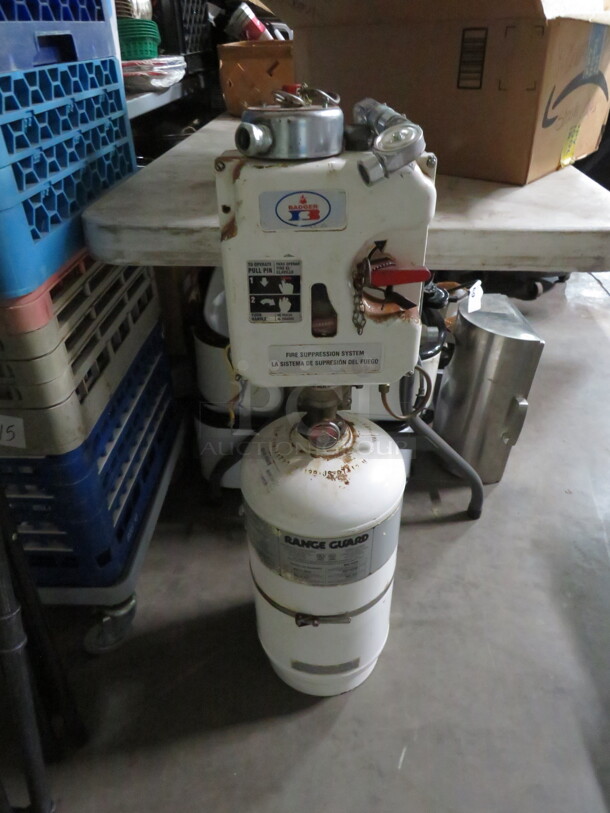 One Badger Range Guard Ansul System With Pull And Piping. Model# RG-4GS. - Image 1 of 3