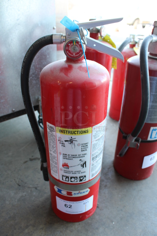 Badger Dry Chemical Fire Extinguisher. 7x5x20