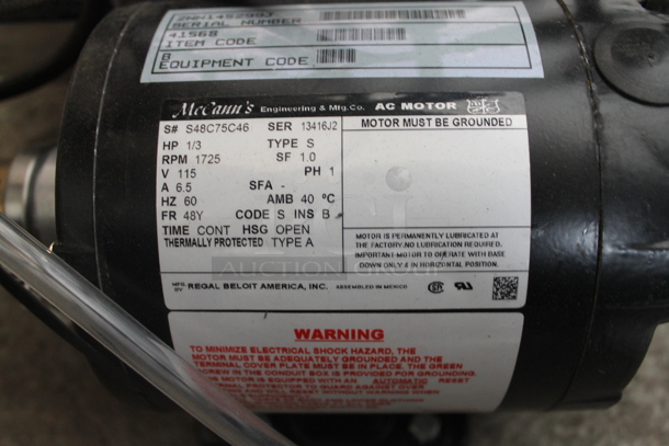 McCann's Carbonator w/ Hoshizaki 4HC-H Water Filter. 115 Volts, 1 Phase. - Image 4 of 7