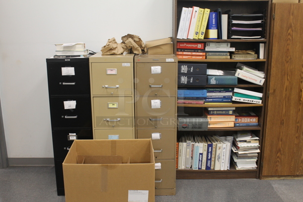 ALL ONE MONEY! ROOM LOT of Various Items Including Filing Cabinets, Table and Shelving Units. BUYER MUST REMOVE. - Image 2 of 12