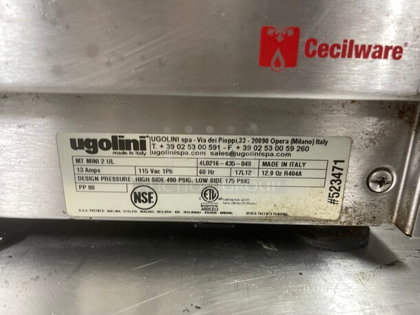 UGOLINI MT (2 Bowls x 10 Liters) 20L Commercial Granita Slush Margarita Smoothie Frozen Drinks Beverage Maker Machine Dispenser - Made in Italy 115 Volt NSF Missing Parts Tested and Working! - Image 6 of 9