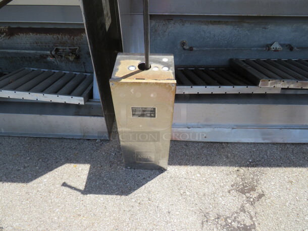 One Aerolator Stainless Steel Hood System With Lights, Filters, Piping, Ansul And Box. #ASW2. 108X48X24 - Image 5 of 5