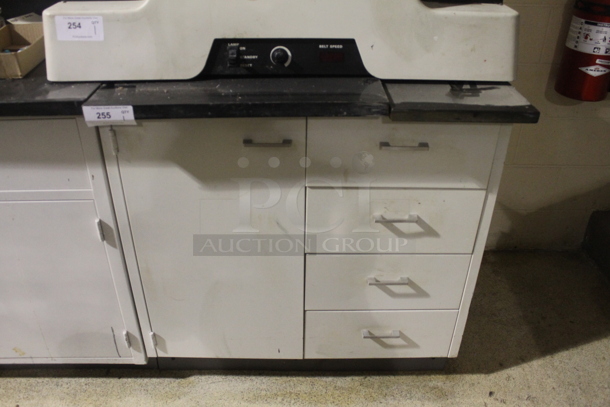 Counter w/ White Door and Drawers. BUYER MUST REMOVE. - Image 1 of 1