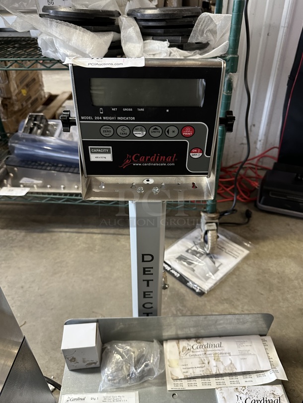 BRAND NEW SCRATCH AND DENT! Detecto Cardinal 204 Metal Scale. Cannot Test Due To Missing Power Cord - Image 3 of 7