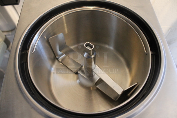 Waring WCIC25 Stainless Steel Commercial Countertop Ice Cream Maker. 120 Volts, 1 Phase.  - Image 3 of 6