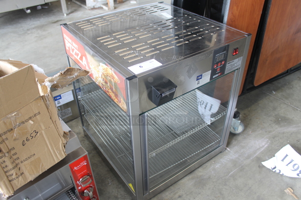 LIKE NEW! ServIt 423PDW18D1S Stainless Steel Commercial Countertop Full-Service Countertop Display Warmer with 4 Shelves. 120 Volt, 1 Phase. Unit Has Only Been Used a Few Times! Tested and Working! - Image 2 of 8
