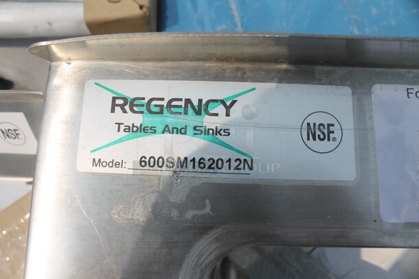 BRAND NEW SCRATCH AND DENT! Regency 600SM162012N Commercial Stainless Steel One Compartment Floor Mop Sink - Image 5 of 5