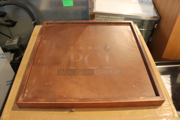 10 BRAND NEW SCRATCH AND DENT! Lancaster Table & Seating 3492424BBMAH Mahogany Reclaimed Wood Butcher Block Tabletops. 10 Times Your Bid! - Image 5 of 5