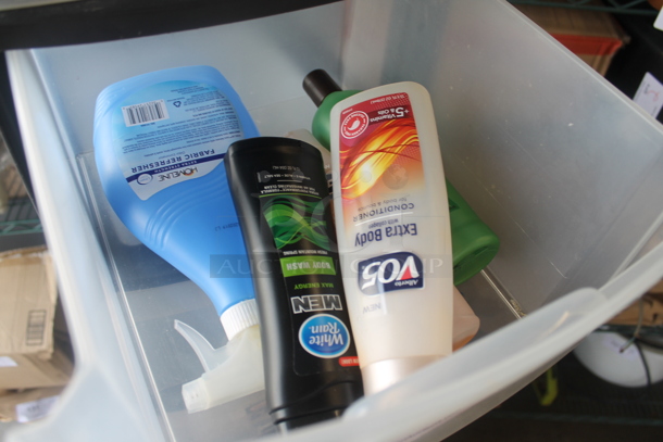 Clear and Black Poly 10 Drawer Filing Cabinet w/ Contents. - Image 5 of 8