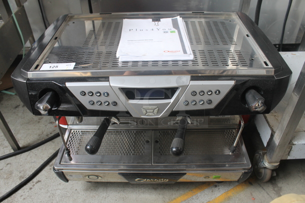 Astoria Commercial Stainless Steel Electric Countertop 2 Group Espresso Coffee Machine With Manual. 208 Volt 1 Phase - Image 1 of 6