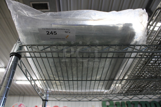 Clear Plastic Pan Rack Cover. 