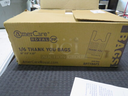 One Case Of T Shirt Bags.