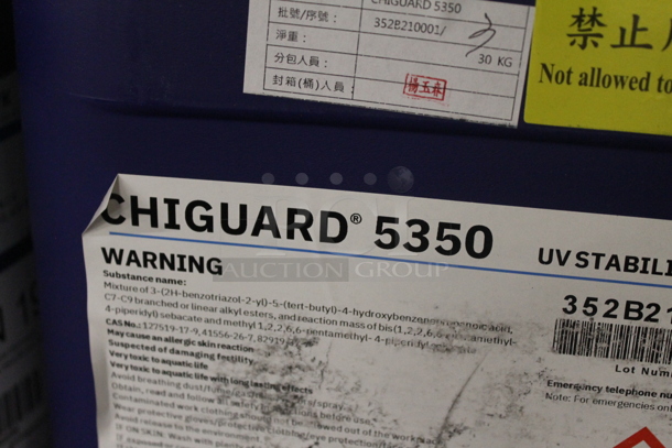 ALL ONE MONEY! Lot of Various Buckets Including Ammonium Benzoate, Chiguard 5350 and Flammable Liquid. BUYER MUST REMOVE. - Image 6 of 11