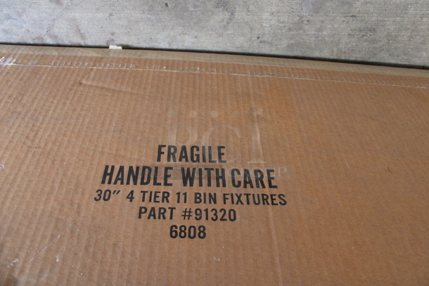 BRAND NEW IN BOX! Deluxe 30" 4 Tier Rack. - Image 3 of 3