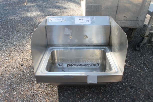 Commercial Stainless Steel Wall  Mounted Hand Sink - Image 1 of 3