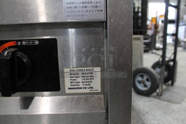 2018 Taiko MGS-DTLB Stainless Steel Commercial Natural Gas Powered Floor Style Soba Boodle Boiler. 119,000 BTU. - Image 5 of 5