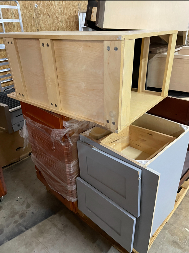 Lot of Wooden Cabinets - Image 2 of 2