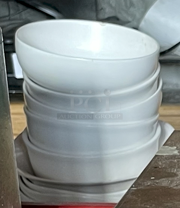 Stack of Various Sized Ceramic Bowls 