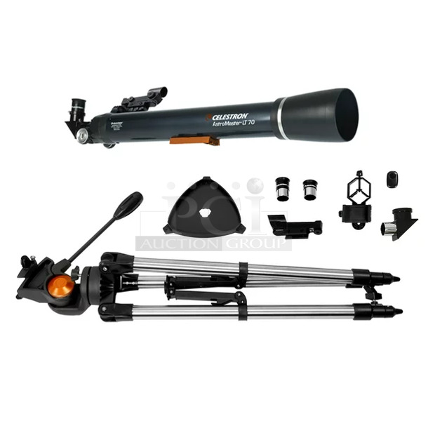 Celestron AstroMaster 70AZ LT Refractor Telescope Kit with Smartphone Adapter and Bluetooth Remote, Ideal Telescope for Beginners, Capture Your Own Images, Tripod plus Bonus Accessories Included.  - Image 4 of 8