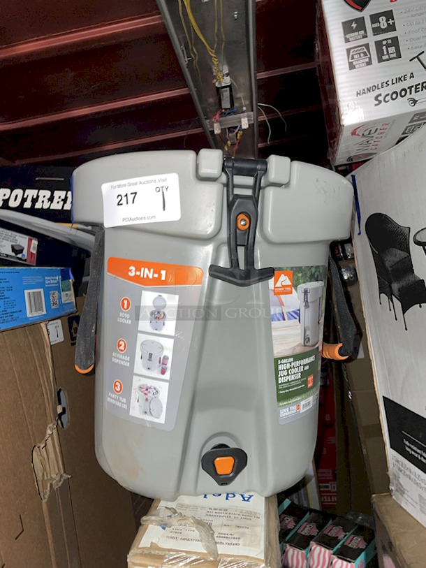 Ozark Trail 20-Quart/5 Gallon High Performance Beverage Dispenser/Jug Cooler, Gray. Keeps Ice Up To 3 Days. 16.00 x 16.00 x 16.50 - Image 10 of 10