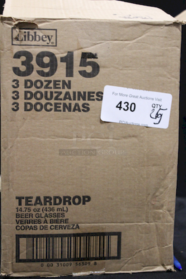 PILSNER PEOPLE! (25) Libbey 3915 Teardrop 14.75 oz. Customizable Stemmed Pilsner Glass.
25x Your Bid - Image 2 of 2