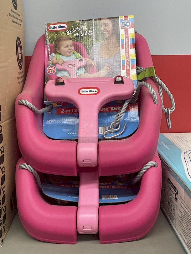 MASSIVE LOT! (3) Little Tikes 2-In-1 Snug & Secure Swings – 1 Blue, 2 Pink; (17) Nuby Water Resistant Baby Bibs (assorted colors); (1) Graco “Caden Fashion” Comfy Cruiser™ Travel System With Snugride® 30; (1) Allen YOOGO CZ2 Convertible Cargo Trailer → Handy Pull Cart,  (1) Delta Children Sweet Slumber Bassinet, (1) Chicco LullaGo Portable Bassinet, (1) Chicco NextFit Sport Convertible Car Seat, (2) Evenflo Omni Plus Modular Travel System – Includes LITEMAX Rear-Facing Infant Car Seat, (1) Baby Trend EZ Ride Girl 35 - Includes NEW 4-35 Ibs Infant Car Seat , (1) Evenflo Nurture Infant Car Seat Base. 11x Your Bid - Image 12 of 12