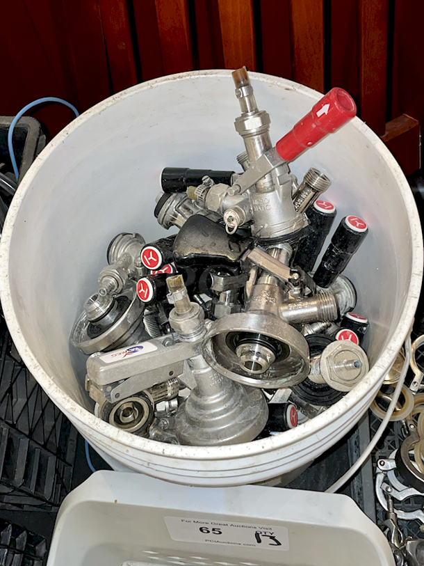 Bucket Full Of Taps. Various Styles. All Type "D" Sanke. 40 In Total. 40x Your Bid - Image 1 of 8