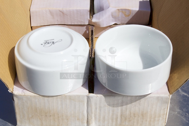 BRAND NEW-NEVER USED! TriMark® Alani, Stacking Soup Cup w/o Handle, 10 oz, 4 1/8" dia. x 2 1/4"H. 6pcs In total.  - Image 4 of 6