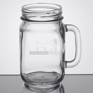 NEW IN THE BOX! Libbey 97084 16 oz. Customizable Drinking Jar / Mason Jar with Handle