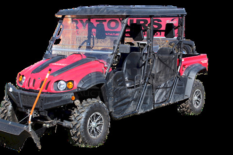 Club Cadet Model#: 37AY8CMD710 Challenger 750 Crew UTV With Attached Plow!! TESTED! RUNS GREAT!! 4x4 - 1200lbs Tow Capacity - 735cc Engine - Hard-Top Roof - Quick-Release Windshield - Front-Mount Winch - Digital Dash Display - Bumper Guard - Large Profile 26" Off-Road Tires - Dump Bed
