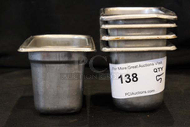 Vollrath Stainless 1/9 Pans, 4” Deep
4-1/4x6-1/4x4
5x Your Bid
 - Image 3 of 5