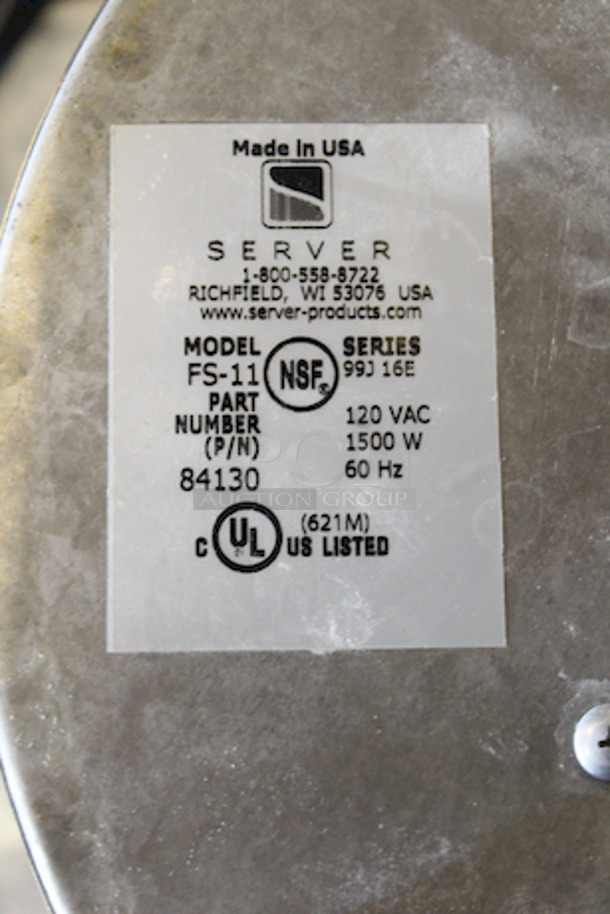 BEAUTIFUL! Server FS-11 Food Server/Rethermalizer Base Assembly, 120v.
Compatible with Lot 29
11-1/2x10-1/2
 - Image 4 of 4