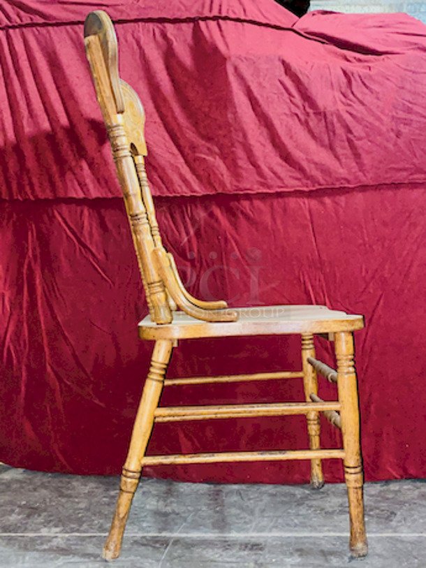 ALL FOR 1! 8 Wooden High-Back Dining Chairs.  - Image 2 of 4