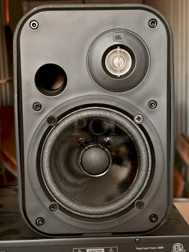 SWEET! JBL Compact CSS-1S/T 5-1/4" 2-Way 10 Watt 100V/70V/8-Ohm Loudspeakers With Wall Mount Hardware 2x Your Bid - Image 8 of 8