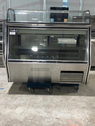 Leader SDL60 60" Refrigerated 7-11 Glass Top Display Case ..... Tested and Working
