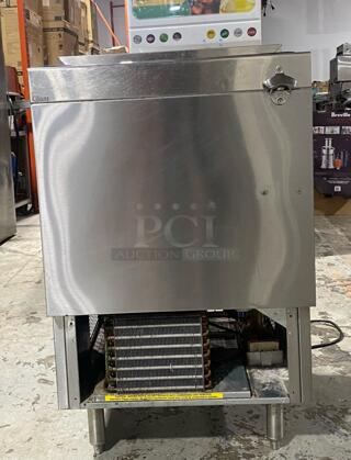 Glastender ST24-S Flat Top Bottle Cooler, Shallow Well, 24"W X 24"D
